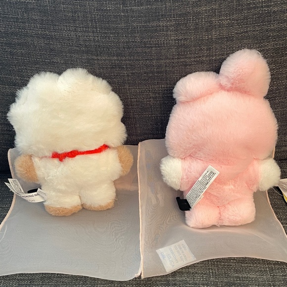 BT21 Line Friends Plush "RJ" and "Cooky" - Picture 2 of 4